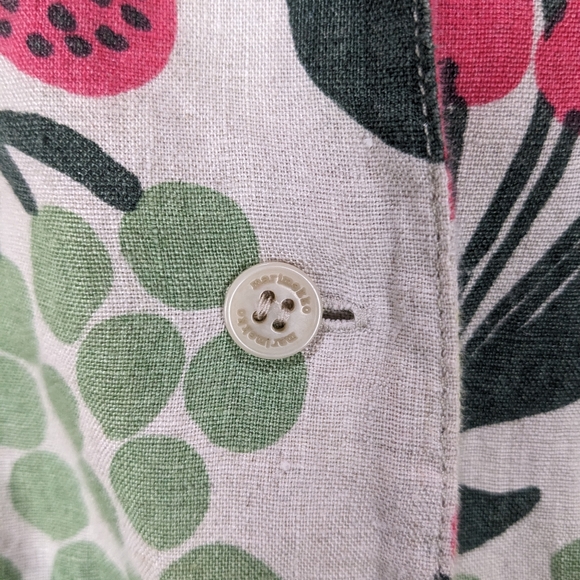 MARIMEKKO Herkku Pieni Tori Linen Dress Size 38 - Picture 11 of 15